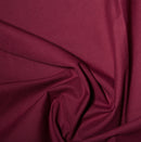 Wine plain polycotton fabric