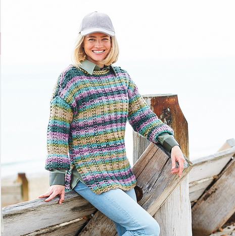 Stylecraft Merry Go Round XL Sweaters/jumpers Pattern 9958