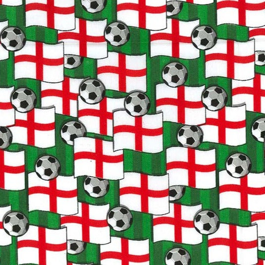 England World cup football  polycotton fabric