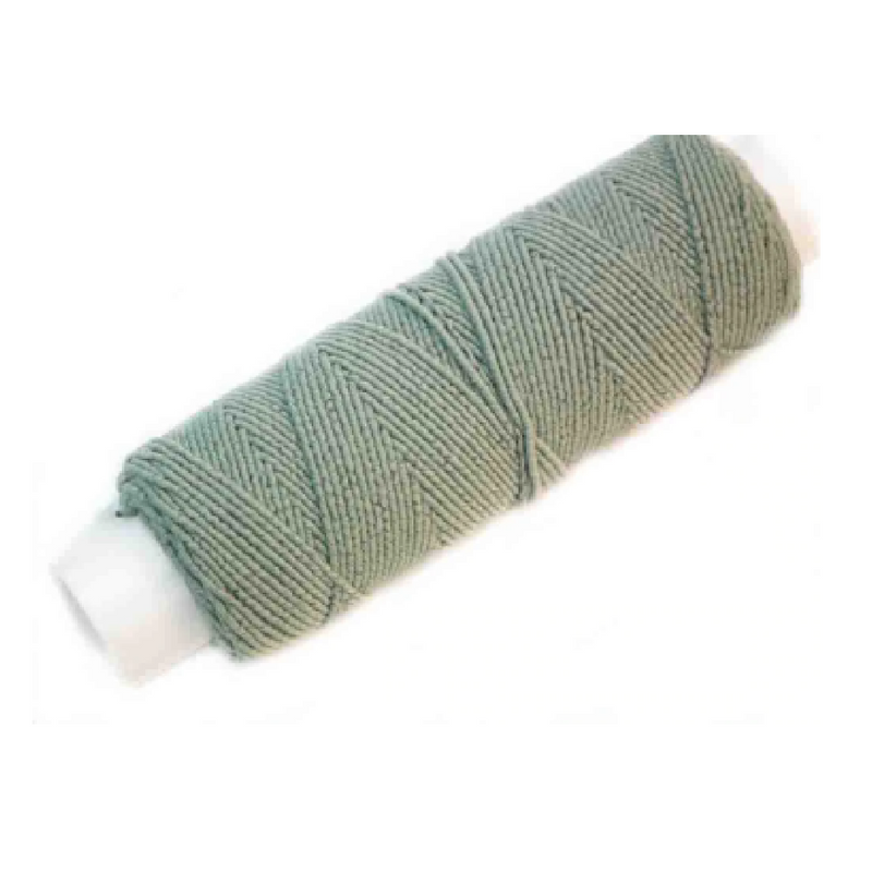 Shirring Elastic. 0.5mm x 20m Reel - Sage