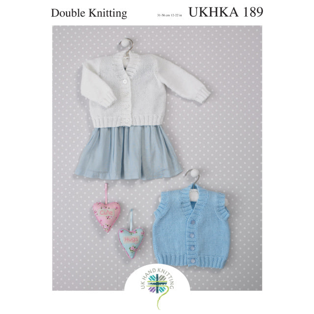 UKHKA Cardigan in Stylecraft Special for Babies DK - Pattern 189