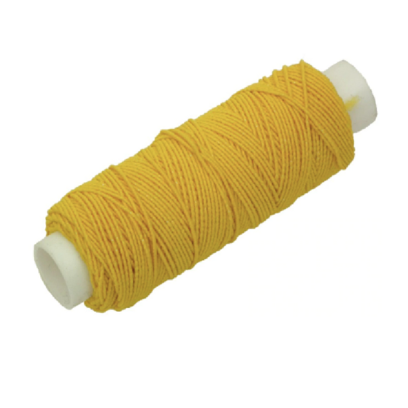 Shirring Elastic. 0.5mm x 20m Reel - mustard yellow