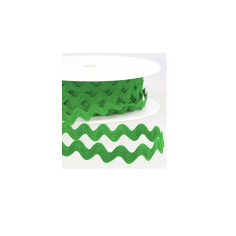 13mm ric rac emerald