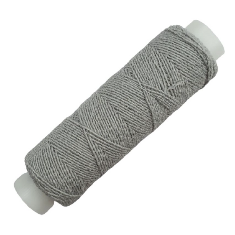 shirring elastic -pale grey/silver
