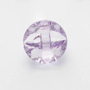 Sparkly Clear Round Button - Lilac