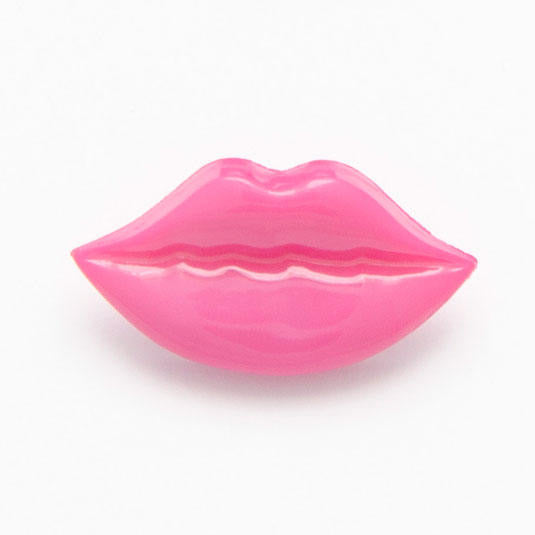 Sexy Lips  Button - Pink