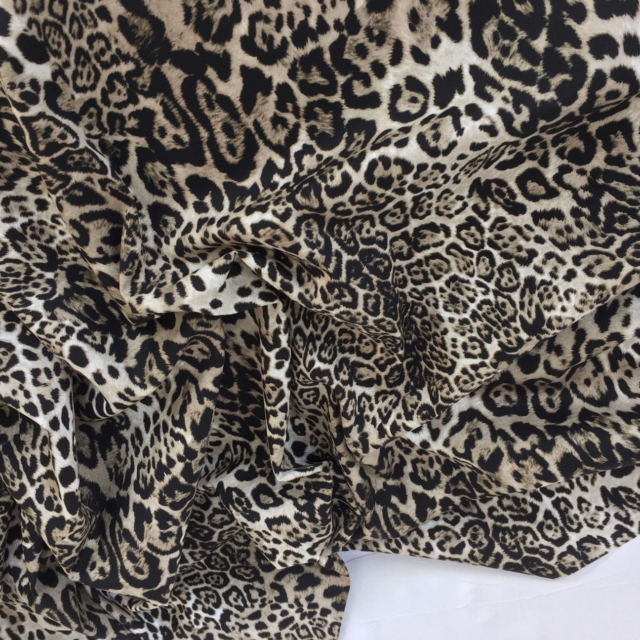 Rose & Hubble Lynx animal Print Cotton Fabric for craft & dressmaking