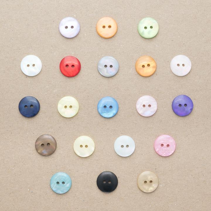 mother of pearl look buttons