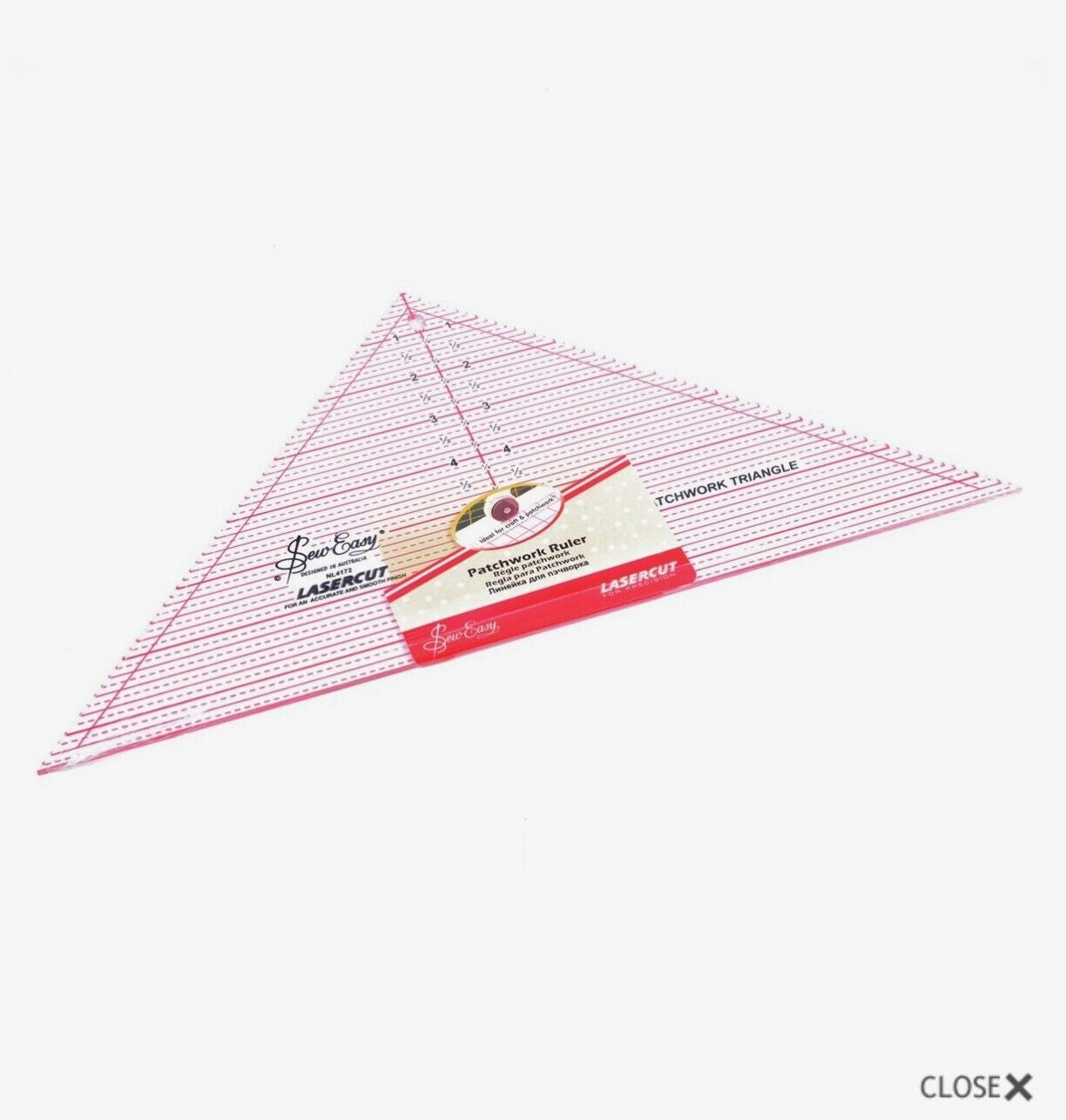 Patchwork Sewing Template Rulers by Sew Easy, Triangle, Squares Hexagons