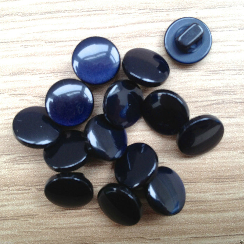 Pastel Round Pearl Buttons Size 11.5mm - NAVY 25. 