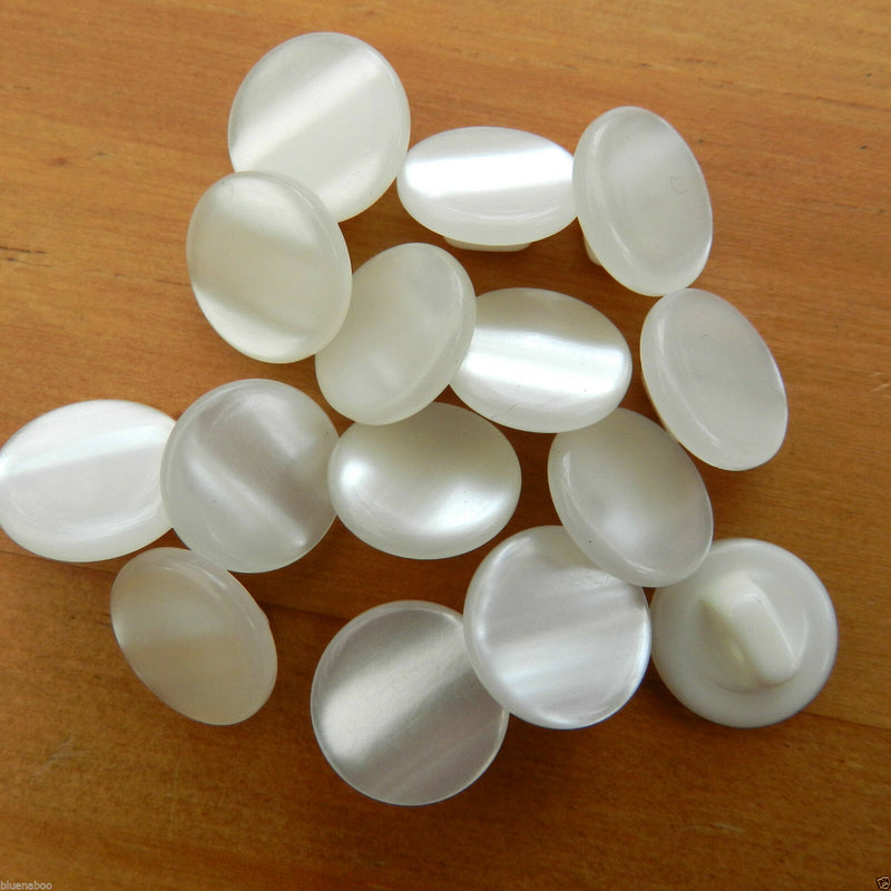 Pastel Round Pearl Buttons Size 11.5mm - IVORY 8