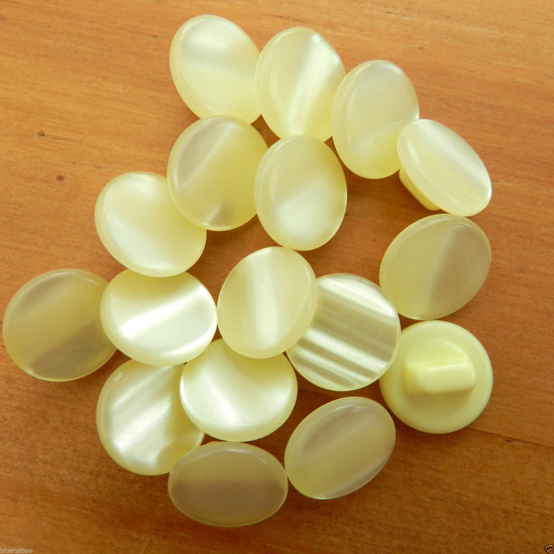 Pastel Round Pearl Buttons Size 11.5mm - LEMON 3