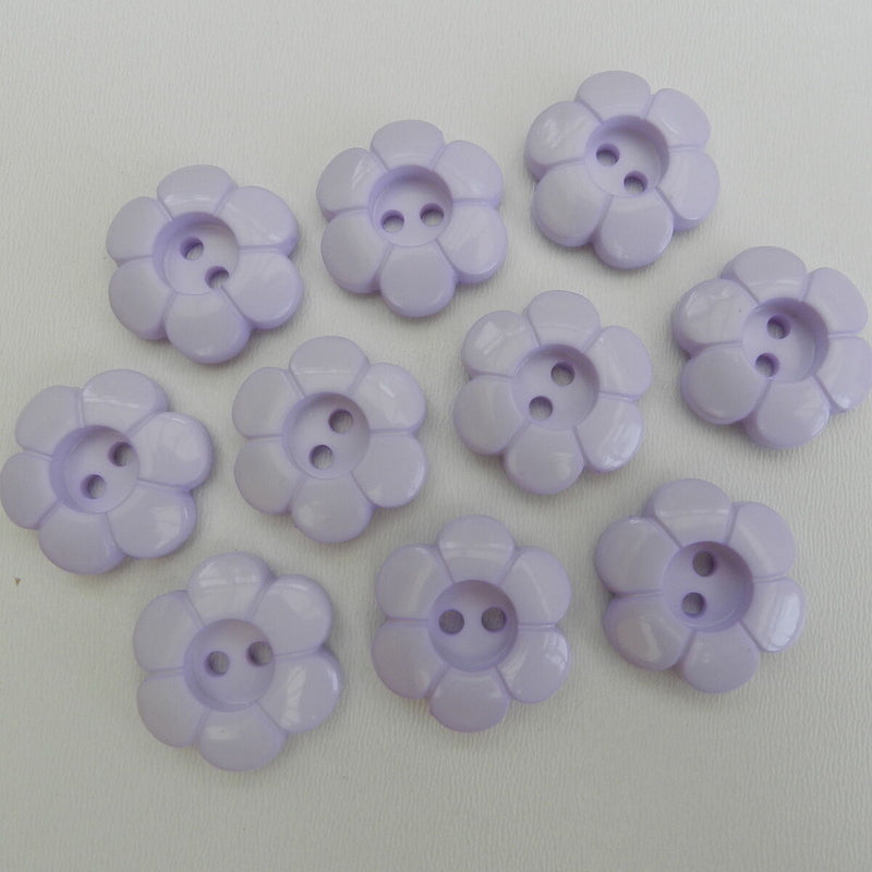 Daisy Flower Button - lilac no 15