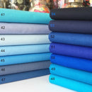Blue plain 100% cotton fabric