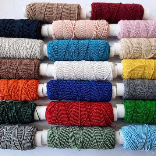 Shirring Elastic.  0.5mm x 20m Reel - Assorted Colours - Sold Indiviually