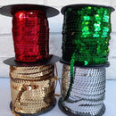 6mm Strung Sequins in a Choice Of Colours - Sold Per Metre