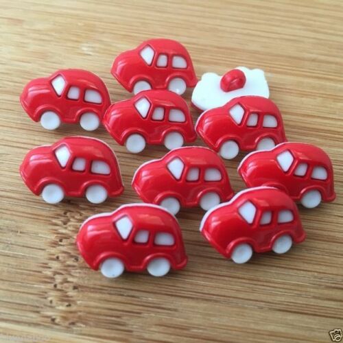 Toy Car Button - RED